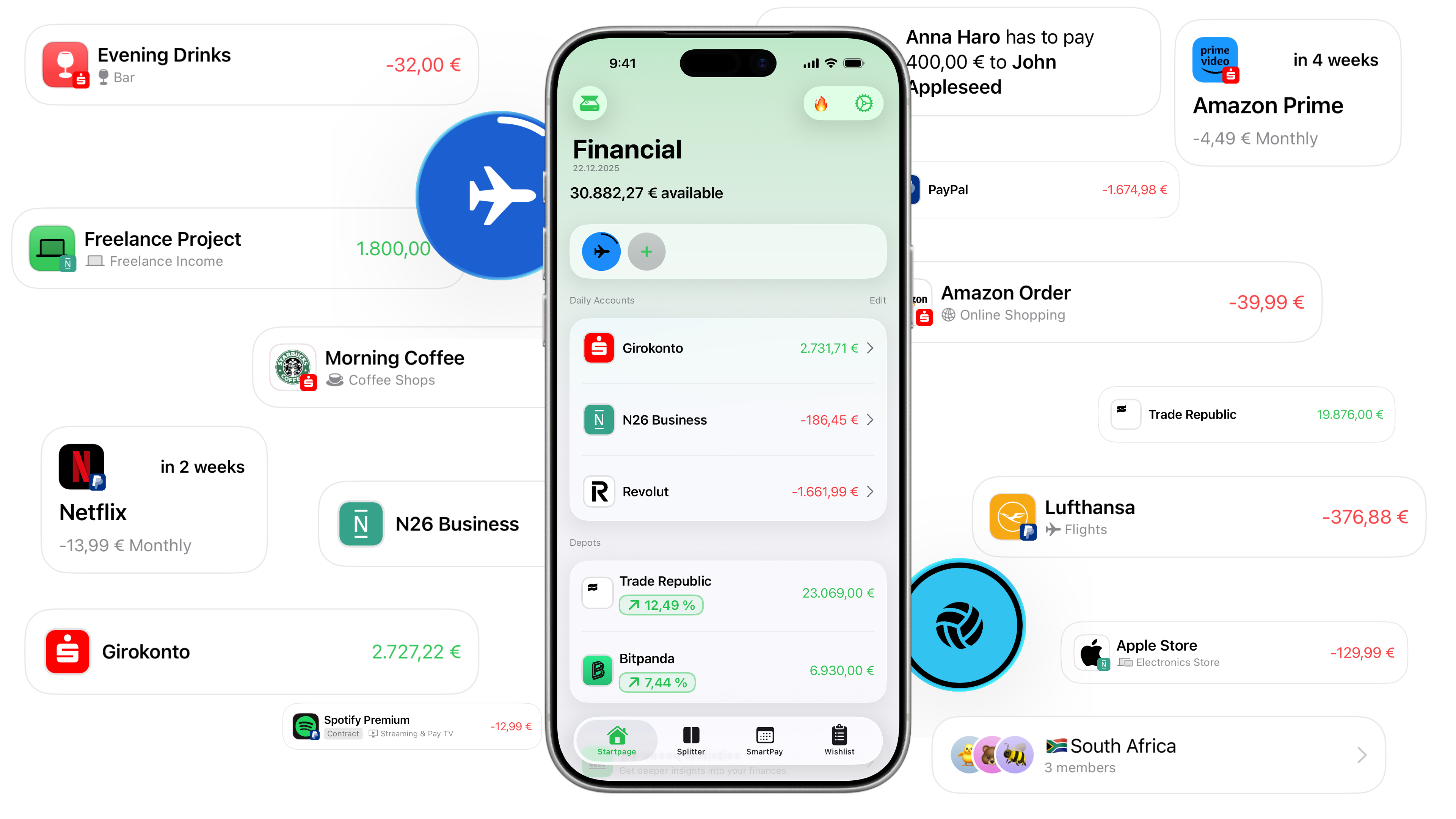 Financial App Dashboard