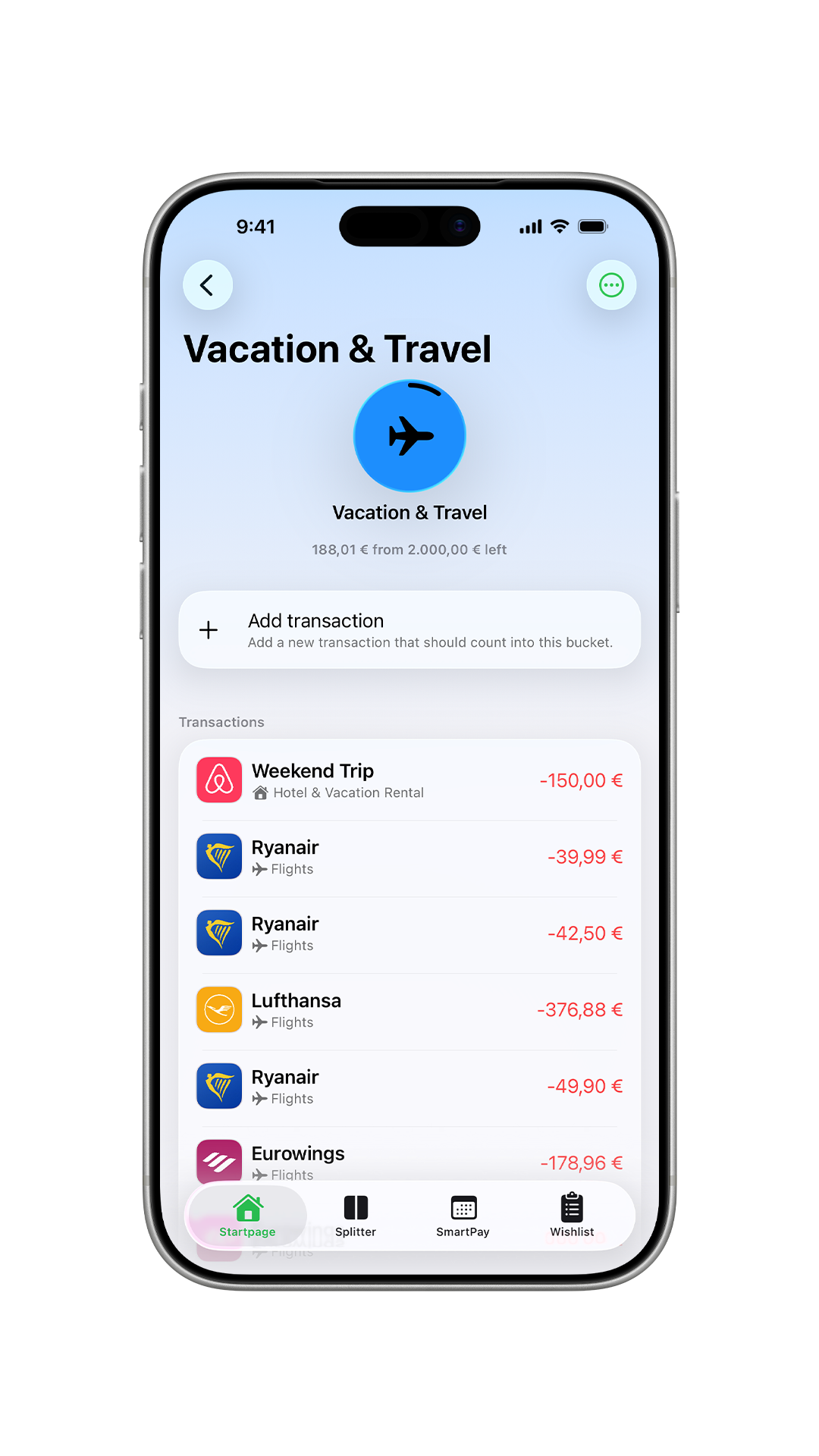 Financial App Dashboard