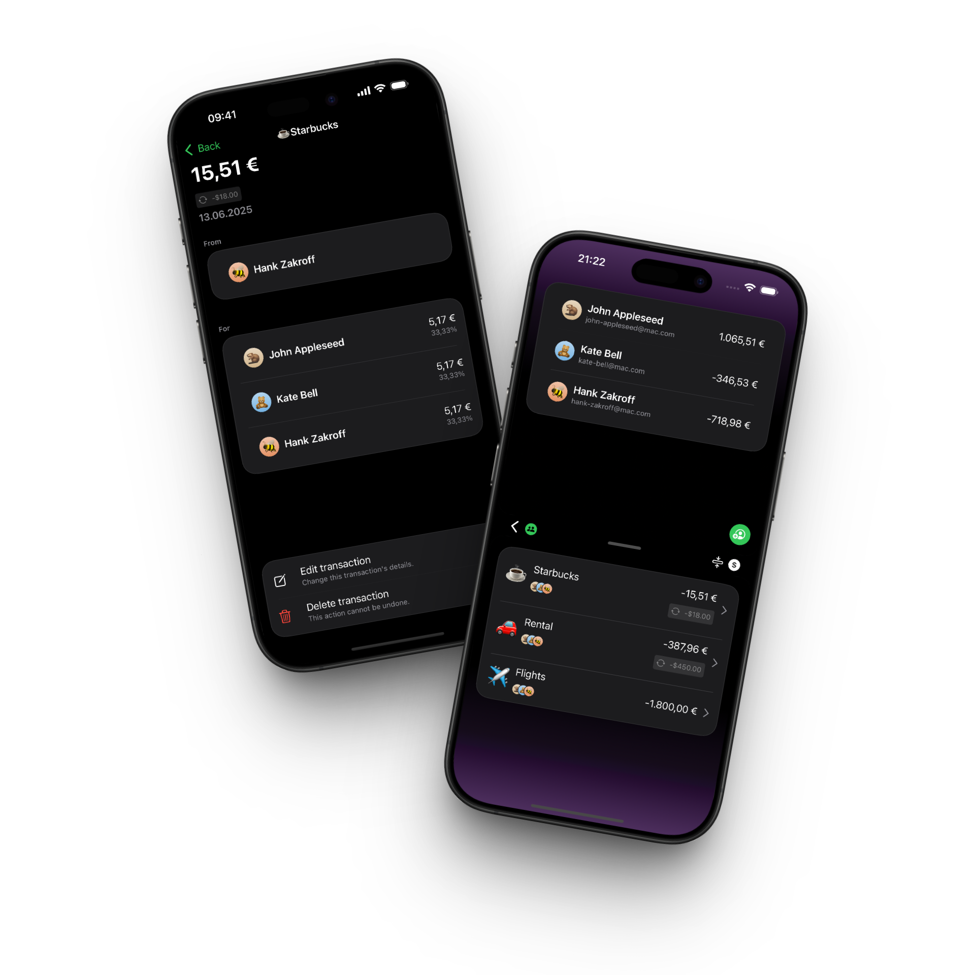 Phone with splitter group